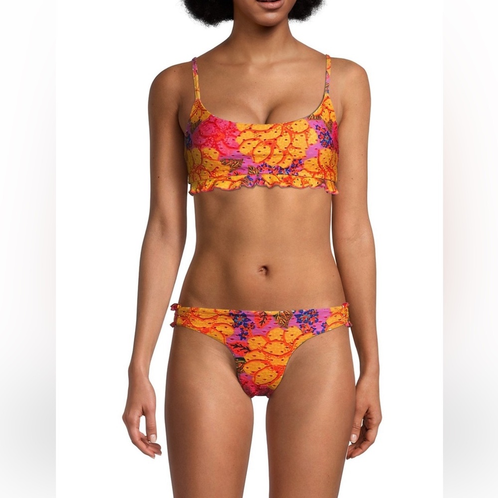 NWT FARM RIO Flower Garden pink bikini bottoms